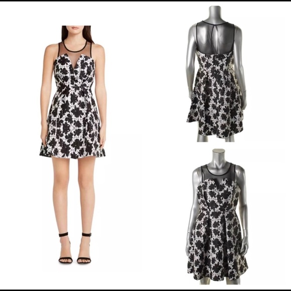 BCBGeneration Dresses & Skirts - BCBGeneration B/W Textured Dress NWT 6